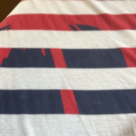 Pim + Larkin Red, White, and Blue Striped Tree long sleeve tee - Picture 6 of 7
